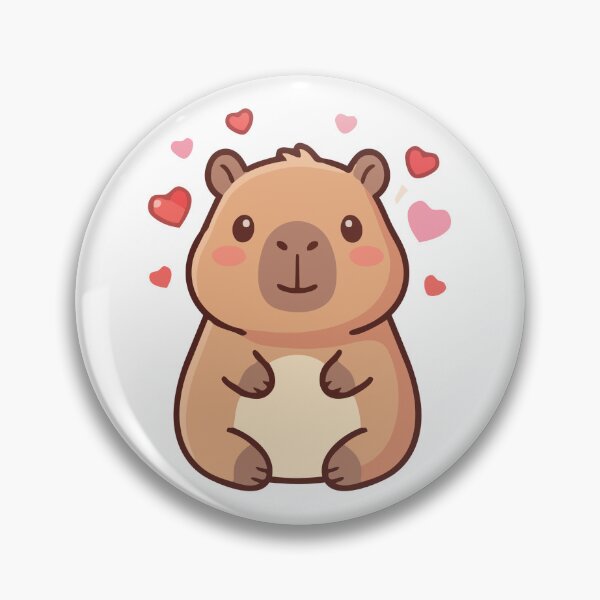 Item preview, Cute capybara in love designed and sold by PeterskyDesign.