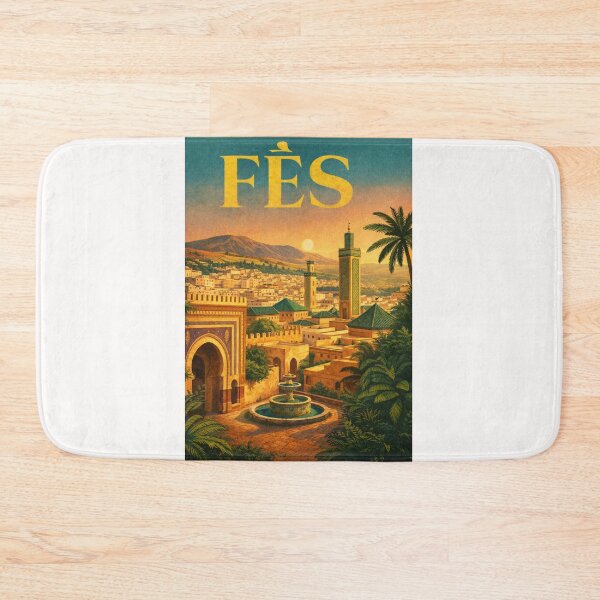 Item preview, Fes Medina Courtyard Atlas Mountains Morocco North Africa designed and sold by Places On Earth.