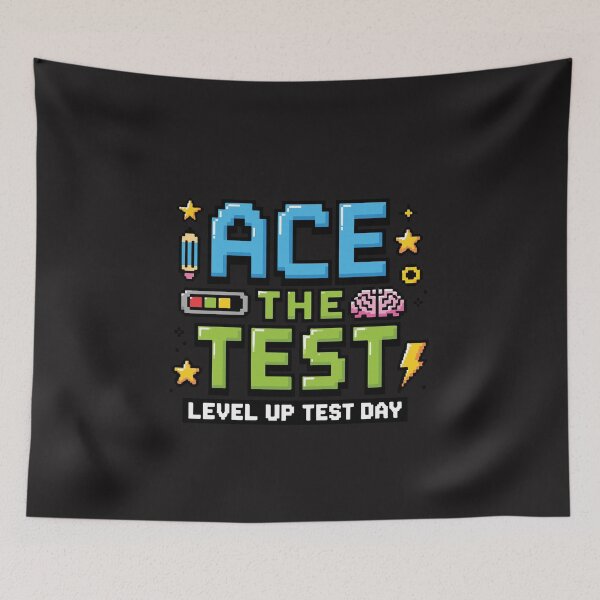 Item preview, Ace The Test Gamer Pixel Back To School Test Day Motivation Student Gift Level Up designed and sold by kiralynstration.