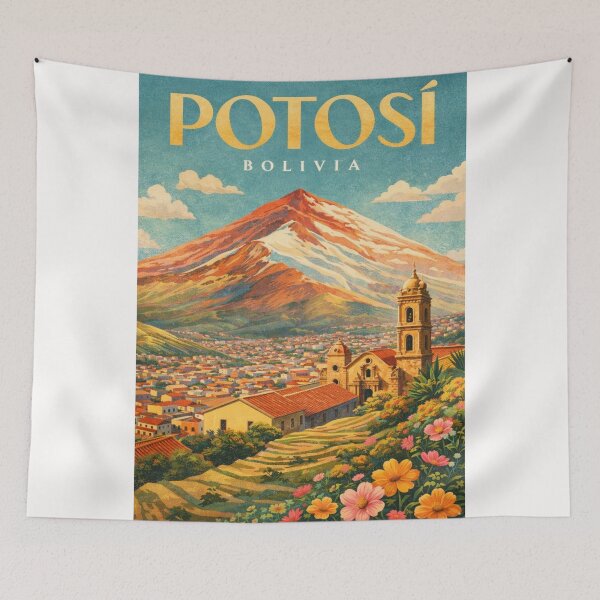 Item preview, Potosí Cerro Rico Andes Bolivia Historic Mining City designed and sold by Places On Earth.