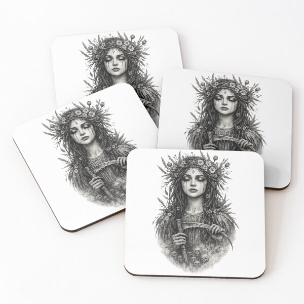 Item preview, Slavic Mythology Południca Lady Midday Folk Horror designed and sold by DraftAndDoneArt.
