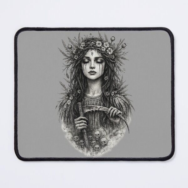 Item preview, Slavic Mythology Południca Lady Midday Folk Horror designed and sold by DraftAndDoneArt.