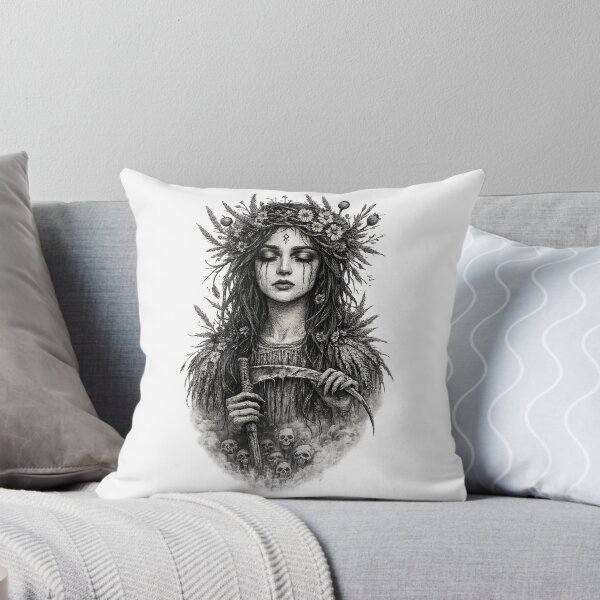 Item preview, Slavic Mythology Południca Lady Midday Folk Horror designed and sold by DraftAndDoneArt.