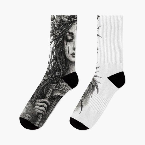 Item preview, Slavic Mythology Południca Lady Midday Folk Horror designed and sold by DraftAndDoneArt.