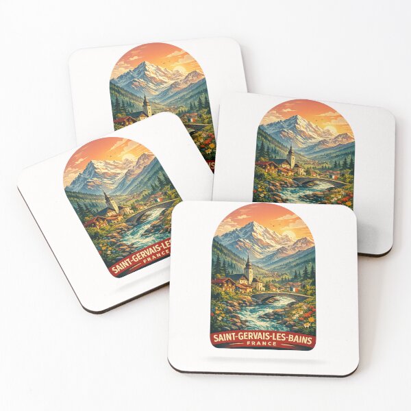 Item preview, Saint Gervais Les Bains Mont Blanc Haute Savoie Auvergne Rhone Alpes France designed and sold by Places On Earth.