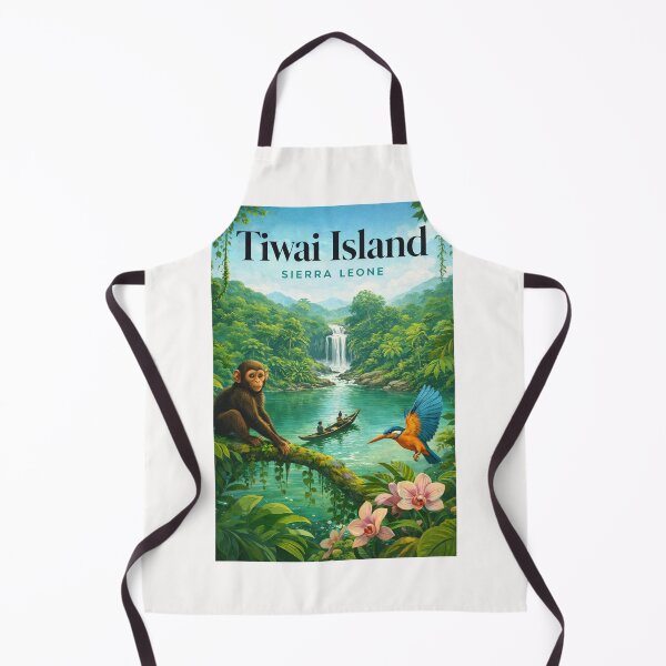 Item preview, Tiwai Island Moa River Southern Province Sierra Leone Wildlife Sanctuary designed and sold by Places On Earth.