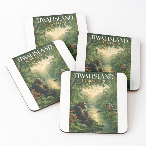 Item preview, Tiwai Island Moa River Upper Guinea Forest Sierra Leone Primate Habitat designed and sold by Places On Earth.