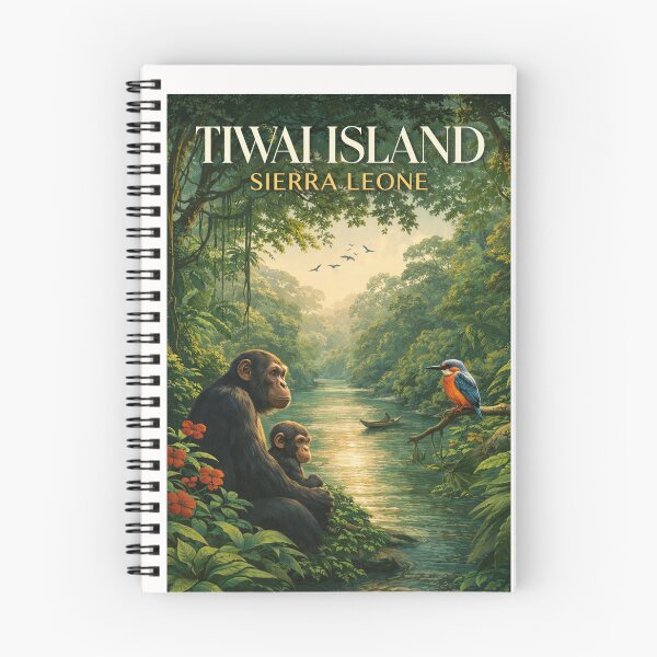 Item preview, Tiwai Island Moa River Upper Guinea Forest Sierra Leone Primate Habitat designed and sold by Places On Earth.