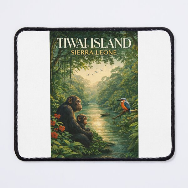 Item preview, Tiwai Island Moa River Upper Guinea Forest Sierra Leone Primate Habitat designed and sold by Places On Earth.