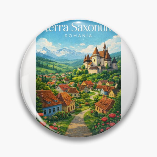 Item preview, Terra Saxonum Transylvania Carpathian Mountains Romania Saxon Heritage Region designed and sold by Places On Earth.