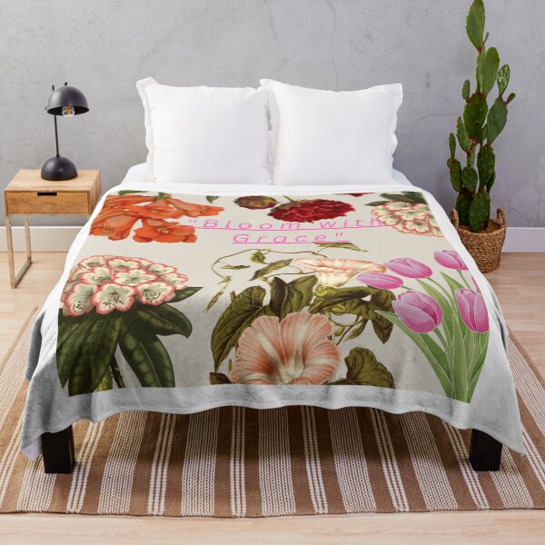 Item preview, Bloom with Grace – Vintage Floral Aesthetic Illustration designed and sold by RushVibeWear.