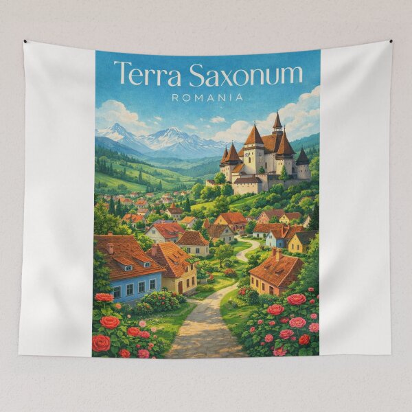 Item preview, Terra Saxonum Transylvania Carpathian Mountains Romania Saxon Heritage Region designed and sold by Places On Earth.