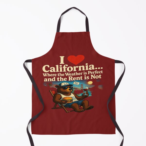 Item preview, I Love California Funny T-Shirt | Earthquakes Fires & Traffic Included | Survive LA Bear Graphic Tee designed and sold by Sushikidsntoddlers.