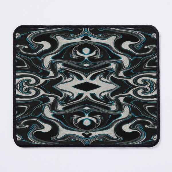 Item preview, Fluid Symmetry – Abstract Black White Generative Digital Art designed and sold by AlgorithmiaArt.