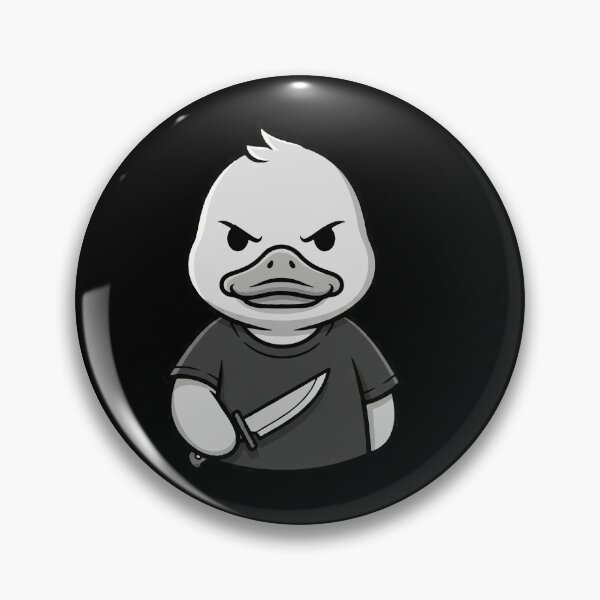 Item preview, Angry Duck Cartoon with Knife designed and sold by Junglenimals.