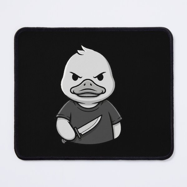 Item preview, Angry Duck Cartoon with Knife designed and sold by Junglenimals.