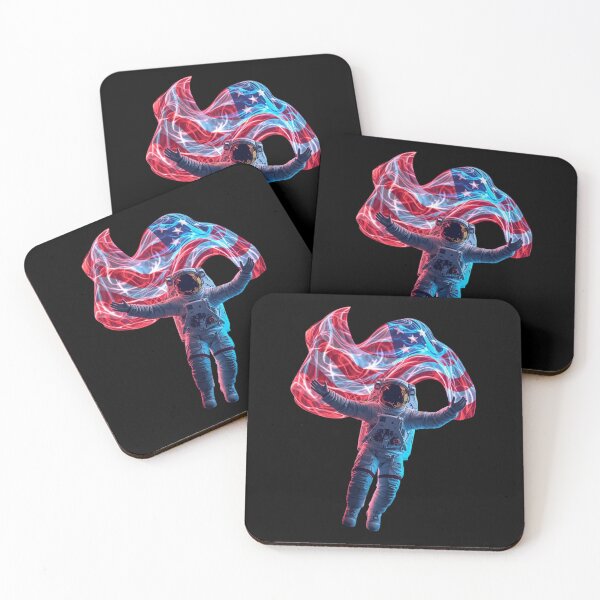 Item preview, Cosmic Explorer with Flowing Patriotic Energy designed and sold by KapiPrint.