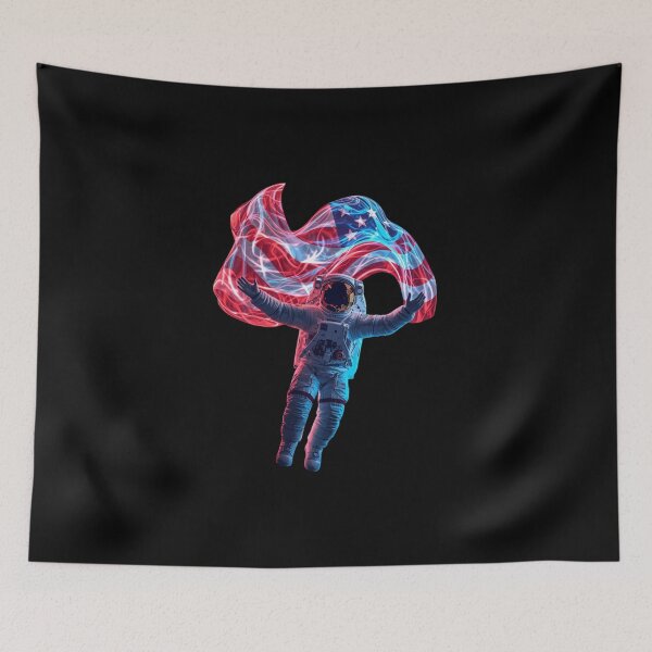Item preview, Cosmic Explorer with Flowing Patriotic Energy designed and sold by KapiPrint.