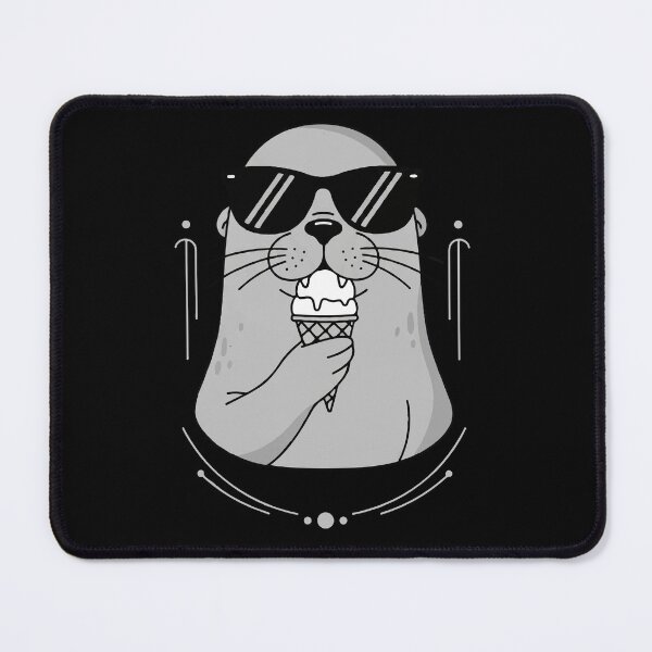 Item preview, Cool Otter Eating Ice Cream designed and sold by Junglenimals.