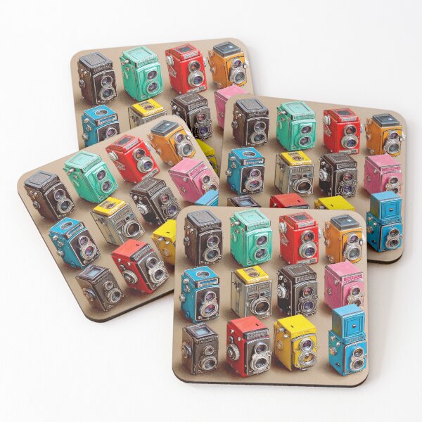 Item preview, Retro Vintage Camera Collection for Photographers Analog Film Photography Lover Gift designed and sold by onubi.