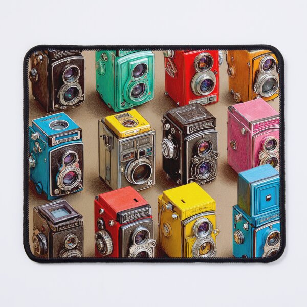 Item preview, Retro Vintage Camera Collection for Photographers Analog Film Photography Lover Gift designed and sold by onubi.