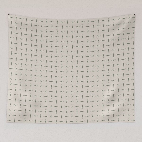 Item preview, sage colored abstract organic motif pattern on off-white background designed and sold by Designs by christel_treiber.