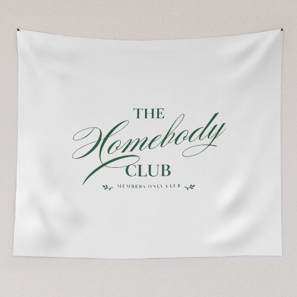 Item preview, Homebody Club Cozy Introvert Stay Home Aesthetic Anti Social Chill Vibes designed and sold by kiralynstration.