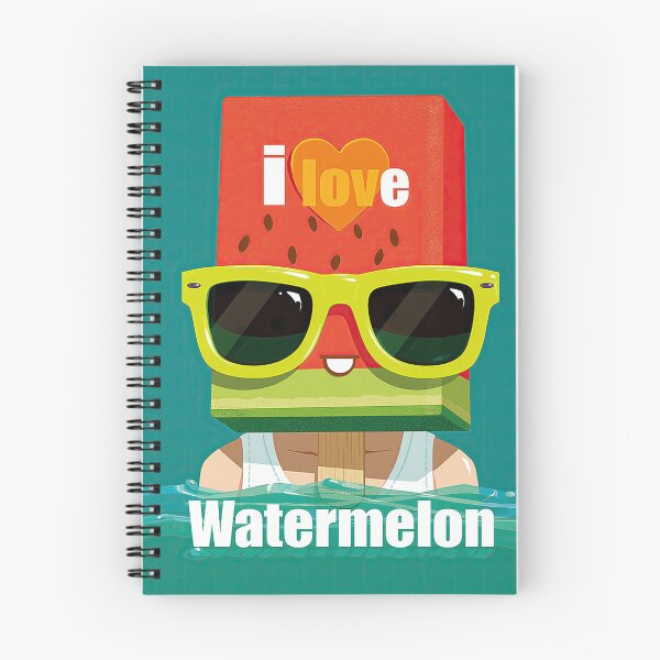 Item preview, Funny Block Watermelon Character with Shades designed and sold by Piotrek0001.