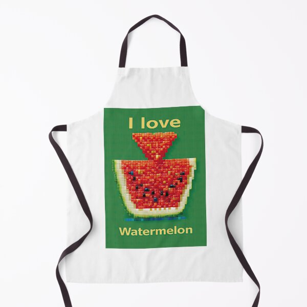 Item preview, Pixel Art Style Watermelon Slice on Green designed and sold by Piotrek0001.
