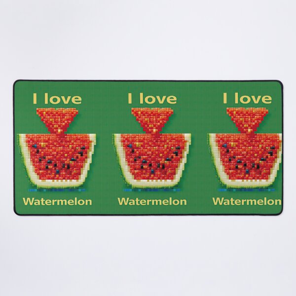 Item preview, Pixel Art Style Watermelon Slice on Green designed and sold by Piotrek0001.