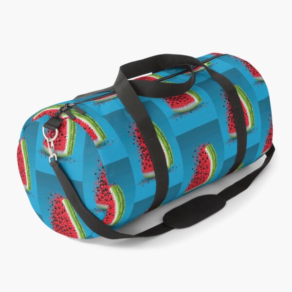 Item preview, Disintegrating Watermelon Slice on Blue Background designed and sold by Piotrek0001.