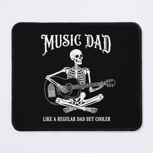 Item preview, Music Dad Like A Regular Dad But Cooler Gothic Skeleton Guitar Shirt – Musician Gift designed and sold by printedartgoods.