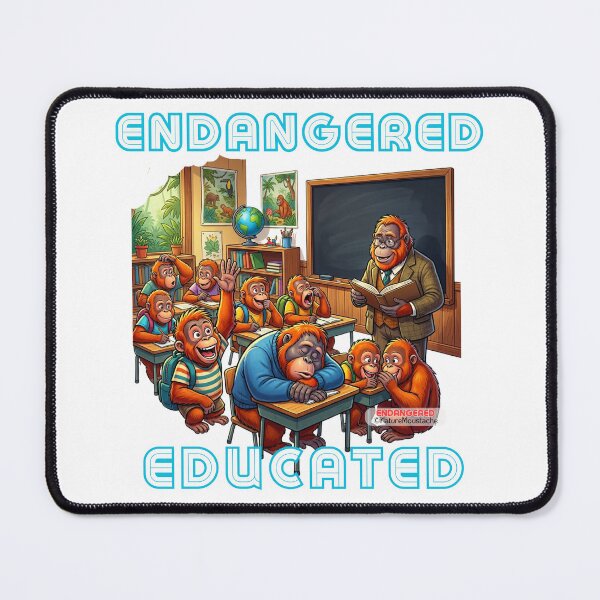 Item preview, Funny Orangutan Classroom Gift - Critically Endangered Animal Humor - Birthday Gift Teacher Animal Lover designed and sold by Nature & Moustaches.