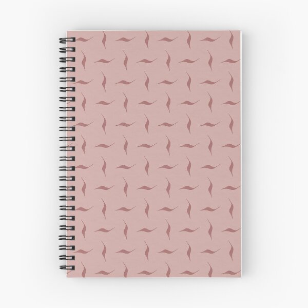 Item preview, rust colored abstract organic motif pattern on dusty rose background designed and sold by Designs by christel_treiber.
