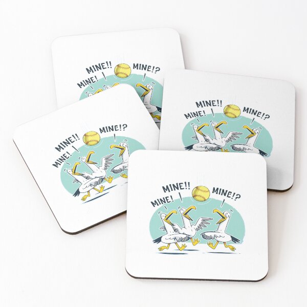 Item preview, Mine Seagull Softball Funny Bird Baseball Player Team Humor Gift Sports Lover designed and sold by kiralynstration.