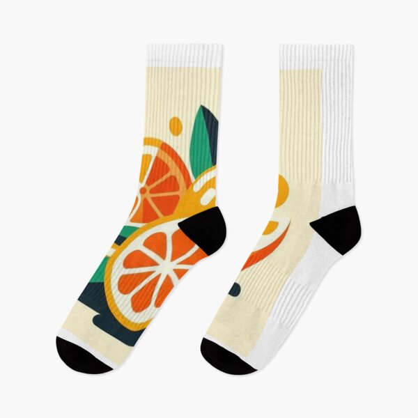 Item preview, Retro geometric citrus orange slice  designed and sold by NivyasArtistry.