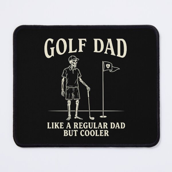 Item preview, Golf Dad Like A Regular Dad But Cooler Gothic Skeleton Golfer Shirt – Golf Gift designed and sold by printedartgoods.