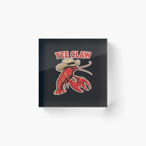 Item preview, Yee Claw Crawfish Cowboy Funny Cajun Louisiana Texas Boil Party Southern Humor designed and sold by kiralynstration.