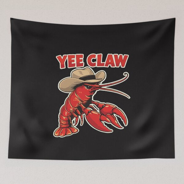 Item preview, Yee Claw Crawfish Cowboy Funny Cajun Louisiana Texas Boil Party Southern Humor designed and sold by kiralynstration.