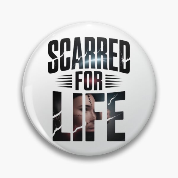 Item preview, Scarred For Life – Dark Hip Hop Cracked Face Streetwear Graphic Design designed and sold by NewUSShop.