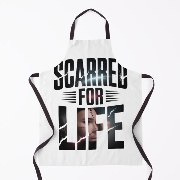 Item preview, Scarred For Life – Dark Hip Hop Cracked Face Streetwear Graphic Design designed and sold by NewUSShop.