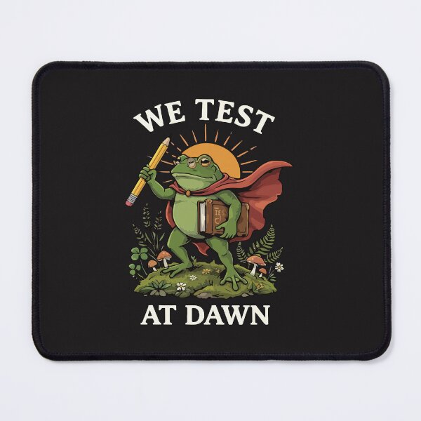 Item preview, We Test At Dawn Funny Teacher Student Exam Humor Back To School Test Day designed and sold by kiralynstration.