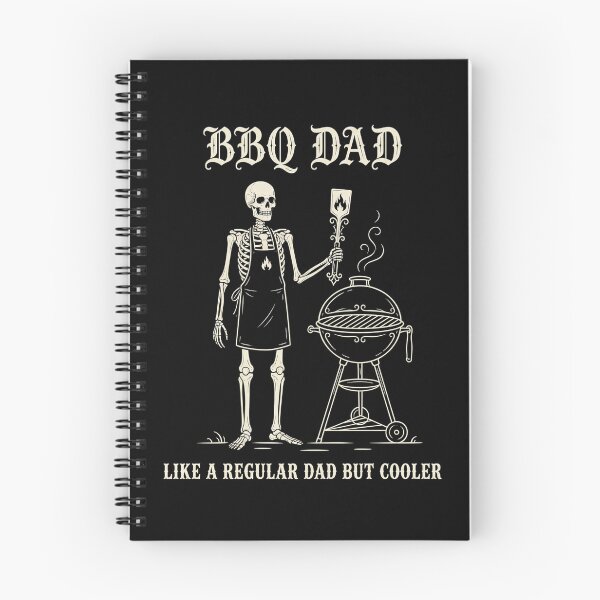 Item preview, BBQ Dad Like A Regular Dad But Cooler Gothic Skeleton Grill – Funny Dad Gift designed and sold by printedartgoods.
