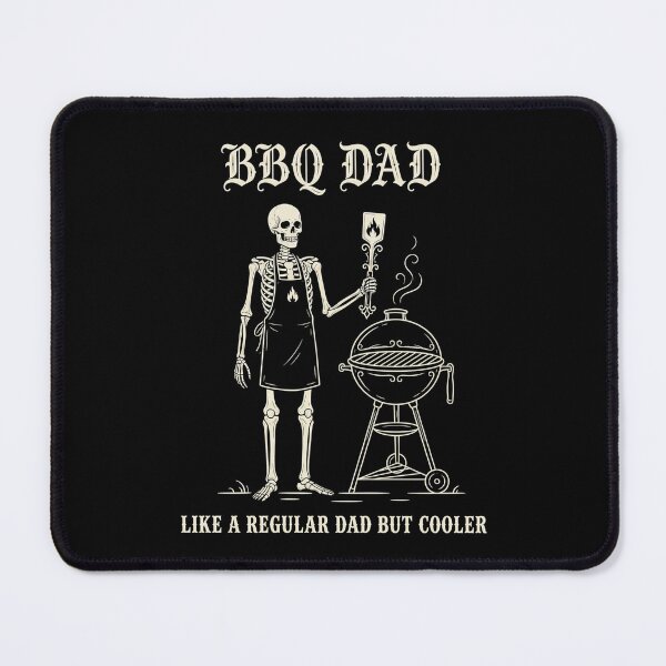 Item preview, BBQ Dad Like A Regular Dad But Cooler Gothic Skeleton Grill – Funny Dad Gift designed and sold by printedartgoods.