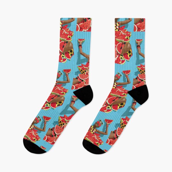 Item preview, Surreal Floating Watermelon Slices Blue Sky designed and sold by Piotrek0001.