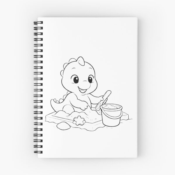Item preview, Cute dinosaur in the sandbox – Play & fun for children designed and sold by Claudia156.