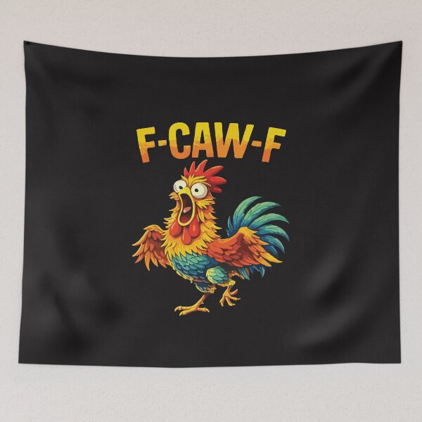Item preview, F Caw F Funny Rooster Chicken Humor Adult Joke Bird Meme Gag Gift designed and sold by kiralynstration.