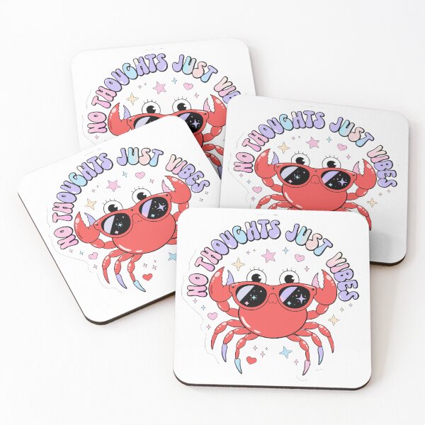 Item preview, Holographic Cute Crab Sticker | Retro Y2K Summer Vibes Funny Beach Meme Design designed and sold by Boroj.