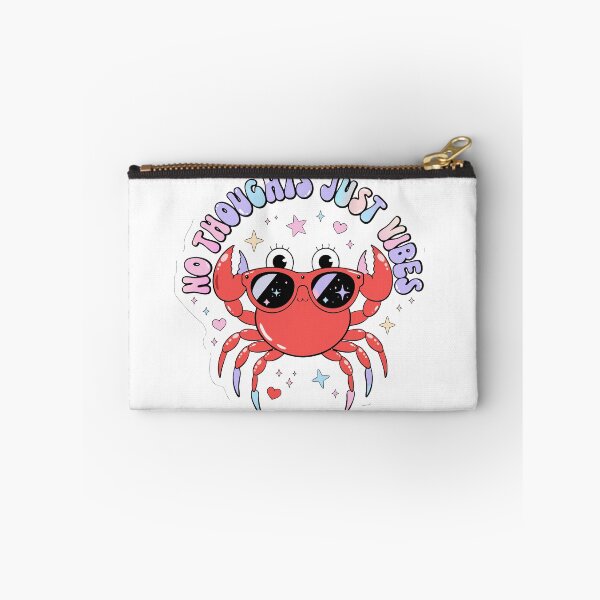 Item preview, Holographic Cute Crab Sticker | Retro Y2K Summer Vibes Funny Beach Meme Design designed and sold by Boroj.