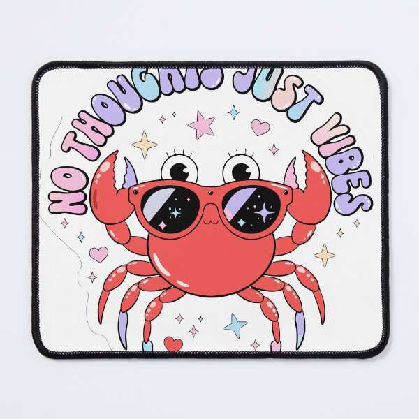 Item preview, Holographic Cute Crab Sticker | Retro Y2K Summer Vibes Funny Beach Meme Design designed and sold by Boroj.